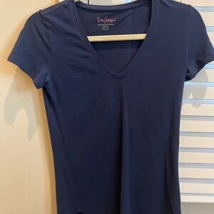 Lilly P halee navy v neck size XS